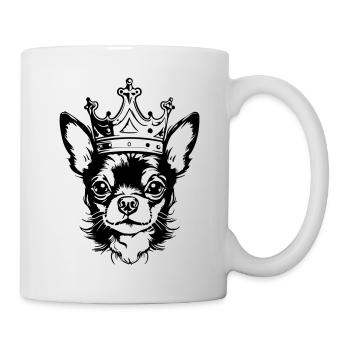 Chihuahua Krone Hund - Tasse - Weiß - Rechts
