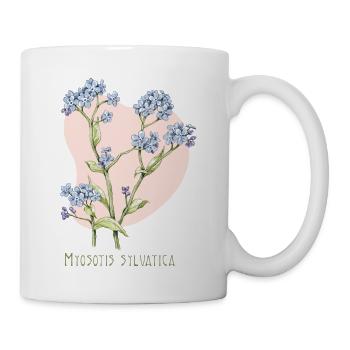 Dessin botanique myosotis - Mug blanc - blanc - Droite