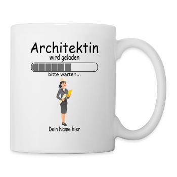Angehende Architektin Architekturstudentin Baby - Tasse - Weiß - Rechts