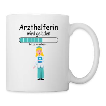 MFA Arzthelferin Ausbildung zum Ausbildungsbeginn - Tasse - Weiß - Rechts