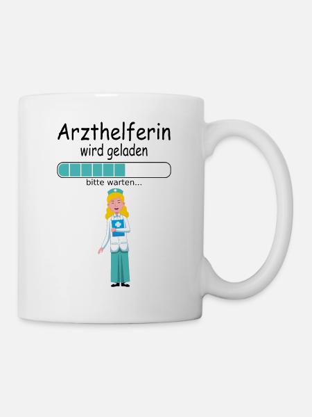 MFA Arzthelferin Ausbildung zum Ausbildungsbeginn - Tasse - Weiß