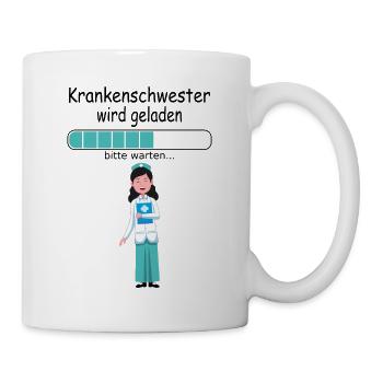 Angehende Krankenschwester Ausbildung werden Baby - Tasse - Weiß - Rechts