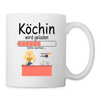 Angehende Köchin Koch Ausbildung für Baby Azubine - Tasse - Weiß - Rechts