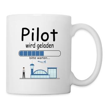 Angehende Piloten Pilotenausbildung werden Baby - Tasse - Weiß - Rechts