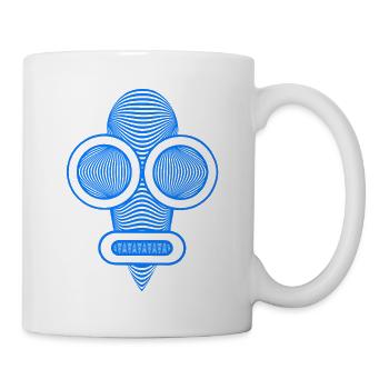 hypnotize head hell blau - Tasse - Weiß - Rechts