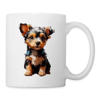 Terrier mignon - Mug blanc - blanc - Droite