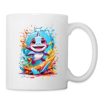 Requin - Mug blanc - blanc - Droite
