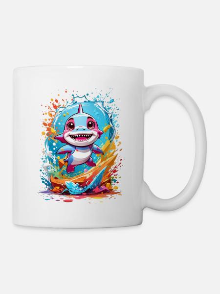 Hai - Tasse - Weiß