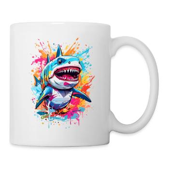 Requin - Mug blanc - blanc - Droite