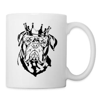 Dogue de Bordeaux Crown Dogs Dog Wilsigns - Mug blanc - blanc - Droite