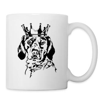 Bretagne Épagneul Couronne Chiens Chien Wilsigns - Mug blanc - blanc - Droite