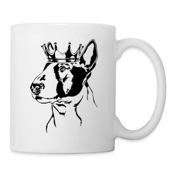 Bull Terrier Bull Terrier Crown Dog Dogs Wilsigns - Mug - white - Right