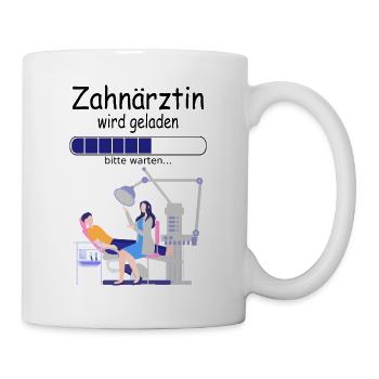 Angehende Zahnärzte Zahnärztin Ausbildung Baby - Tasse - Weiß - Rechts