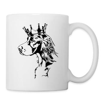 Setter irlandais rouge et blanc Crown Dogs Wilsigns - Mug blanc - blanc - Droite