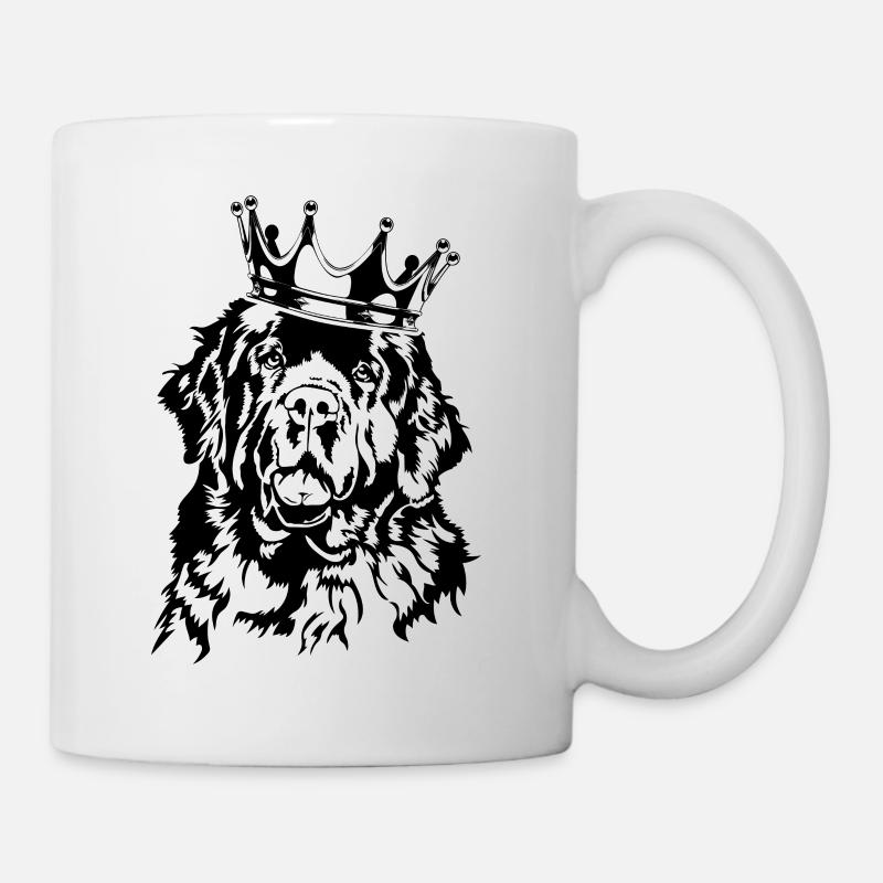 Neufundländer Krone Hunde Hund Wilsigns - Tasse - Weiß
