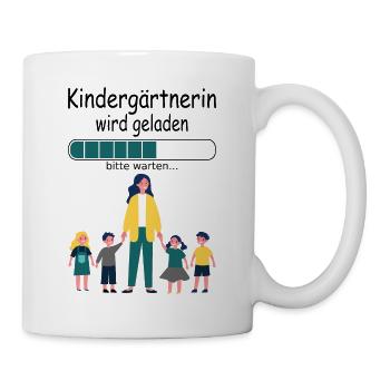 Angehende Kindergärtnerin in Ausbildung - Tasse - Weiß - Rechts