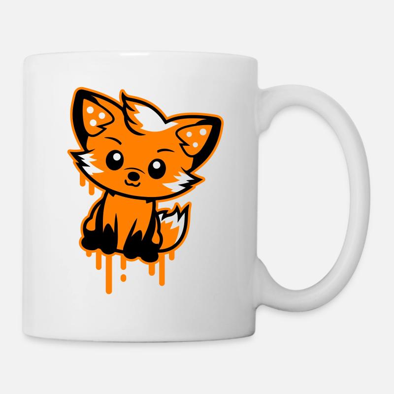 Fuchs Comic - Tasse - Weiß