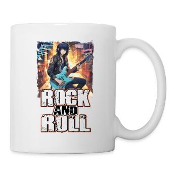Rock Music Album Cover 2 - Anime Shirt - Mug - white - Right