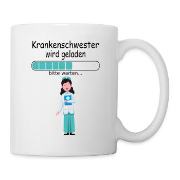 Ausbildungsbeginn Krankenschwester Ausbildungsstar - Tasse - Weiß - Rechts