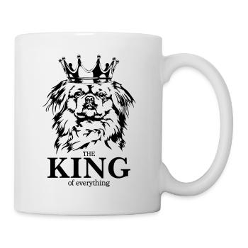 Pékinois Roi de tout Dire Chiens Wilsigns - Mug blanc - blanc - Droite