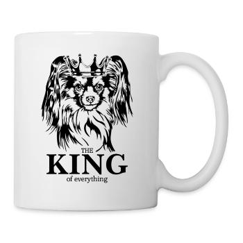 Papillon Roi de tout Chiens Chien Wilsigns - Mug blanc - blanc - Droite