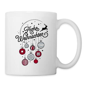Frohe Weihnachten Ugly Christmas Sweater Geschenk - Tasse - Weiß - Rechts
