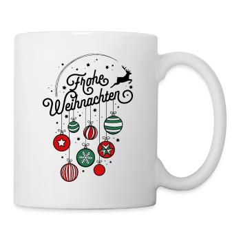 Frohe Weihnachten Ugly Christmas Sweater Geschenk - Tasse - Weiß - Rechts