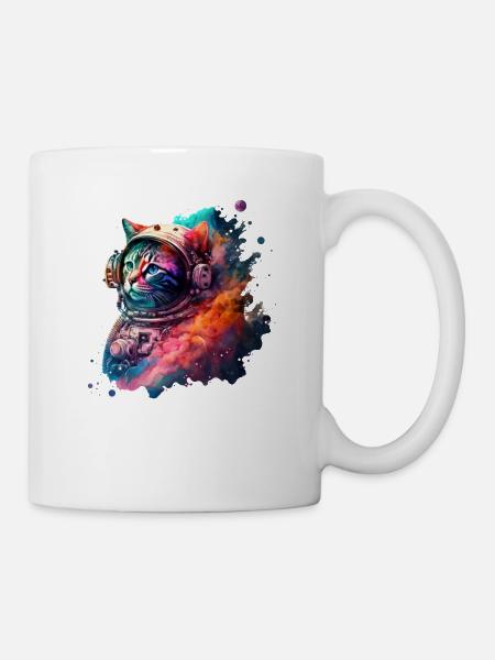 Cat Astronaut - Mug - white