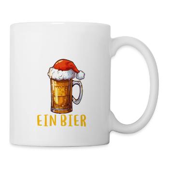 Weihnachten Bier Weihnachtsbier Prost Lustig Humor - Tasse - Weiß - Rechts