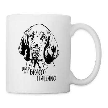 Loved by a Bracco Italiano Dog Dog Wilsigns - Mug - white - Right