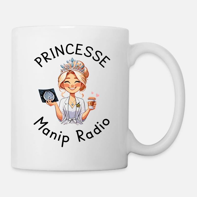 Princesse Manip Radio Manipulatrice Radiologie - Mug blanc - blanc