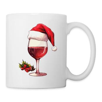 Christmas Wine Red Wine Glass Christmas Funny - Mug - white - Right