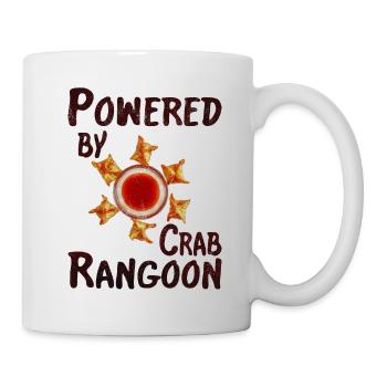 Powered by crab rangoon - Mug - white - Right