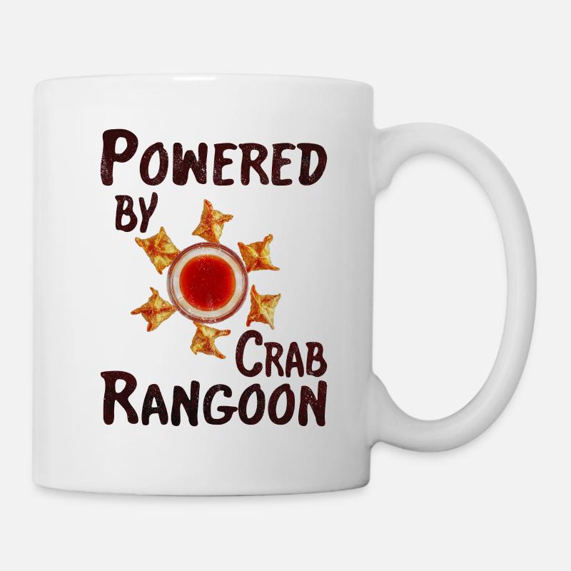 Propulsé par crab rangoon - Mug blanc - blanc