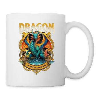 dragon, fantasy, magic, mysticism, mythology, creature - Mug - white - Right