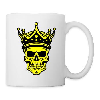 Couronne de Roi Crâne - Mug blanc - blanc - Droite