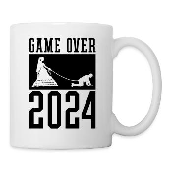 Game Over 2024 Hochzeit - Tasse - Weiß - Rechts