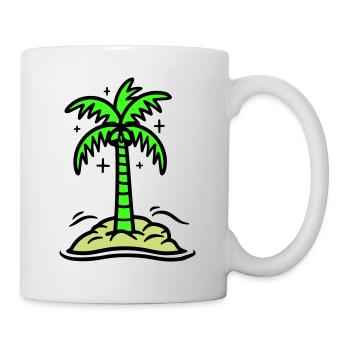 Icône de Palm Island Été - Mug blanc - blanc - Droite