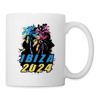 Ibiza 2024 Holiday Palm Trees Colorful - Mug - white - Right