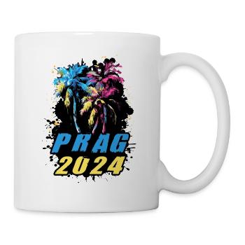 Prague 2024 Vacances Palmiers Colorés - Mug blanc - blanc - Droite