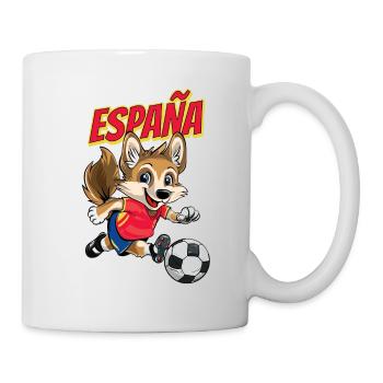 Soccer Spain Dog Animal Soccer Fan Team - Mug - white - Right