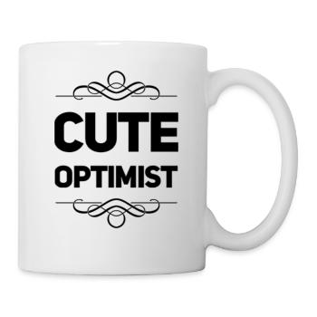 Cute Optimist - Tasse - Weiß - Rechts