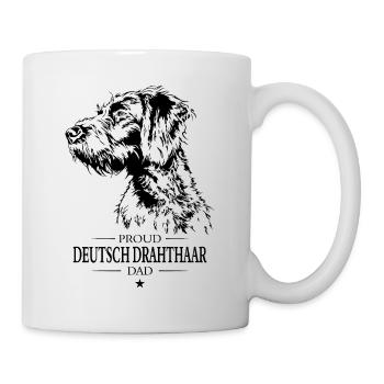Deutsch Drahthaar Dad Hunde Hund Wilsigns - Tasse - Weiß - Rechts