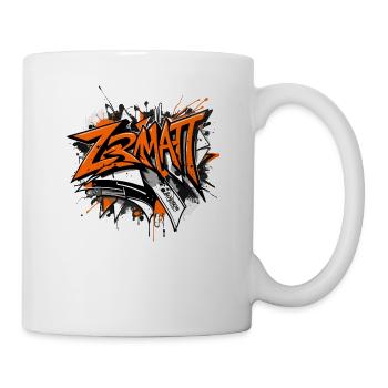 Zermatt Graffiti Style – Urban Colour Design - Mug blanc - blanc - Droite