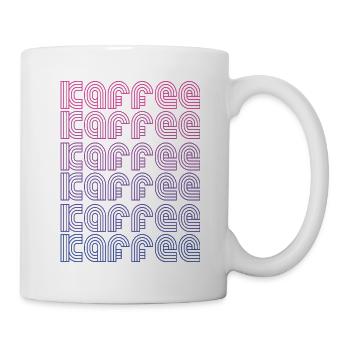 Kaffee vintage - Tasse - Weiß - Rechts