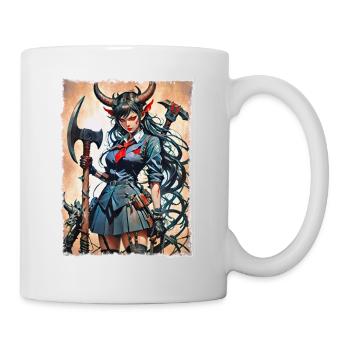Hier kommt Ärger - Tasse - Weiß - Rechts