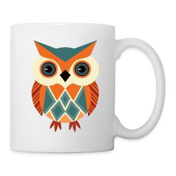 Hibou - Mug blanc - blanc - Droite