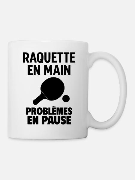 Raquette en main Ping Pong ping pong ping-pong - Mug blanc - blanc