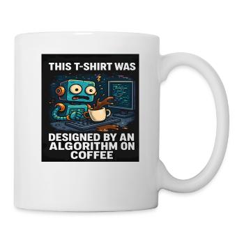 Funny AI T-Shirt, Algorithm Coffee Tee, Unisex - Mug - white - Right