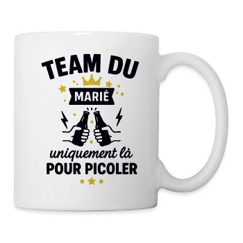 Team du marié EVG enterrement vie de garçon - Mug blanc - blanc - Droite